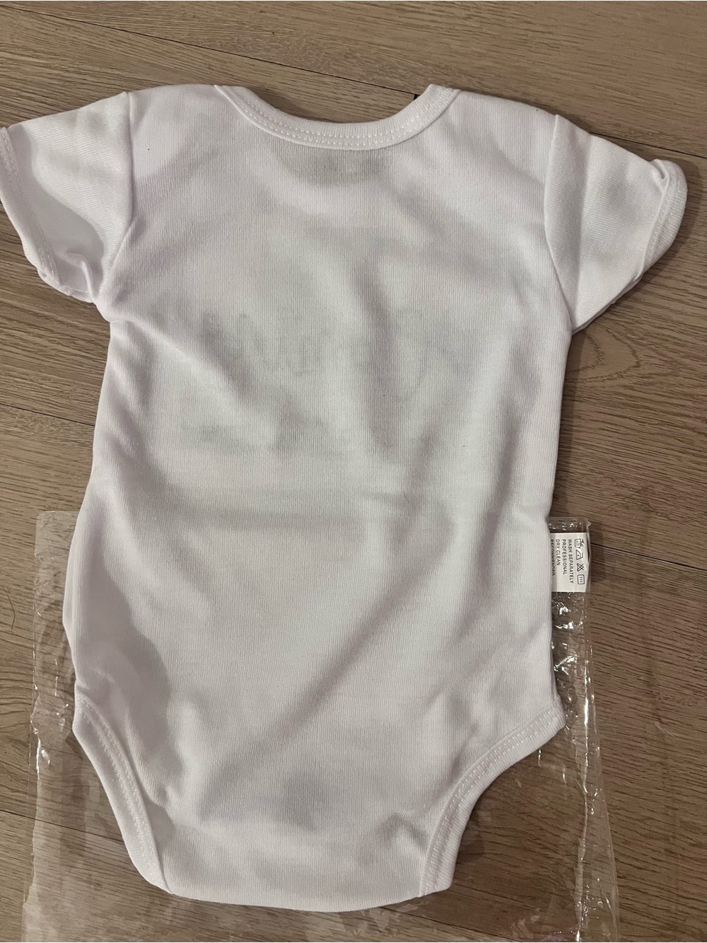 White "Coming Soon" Baby Onesie - Picture 5 of 6